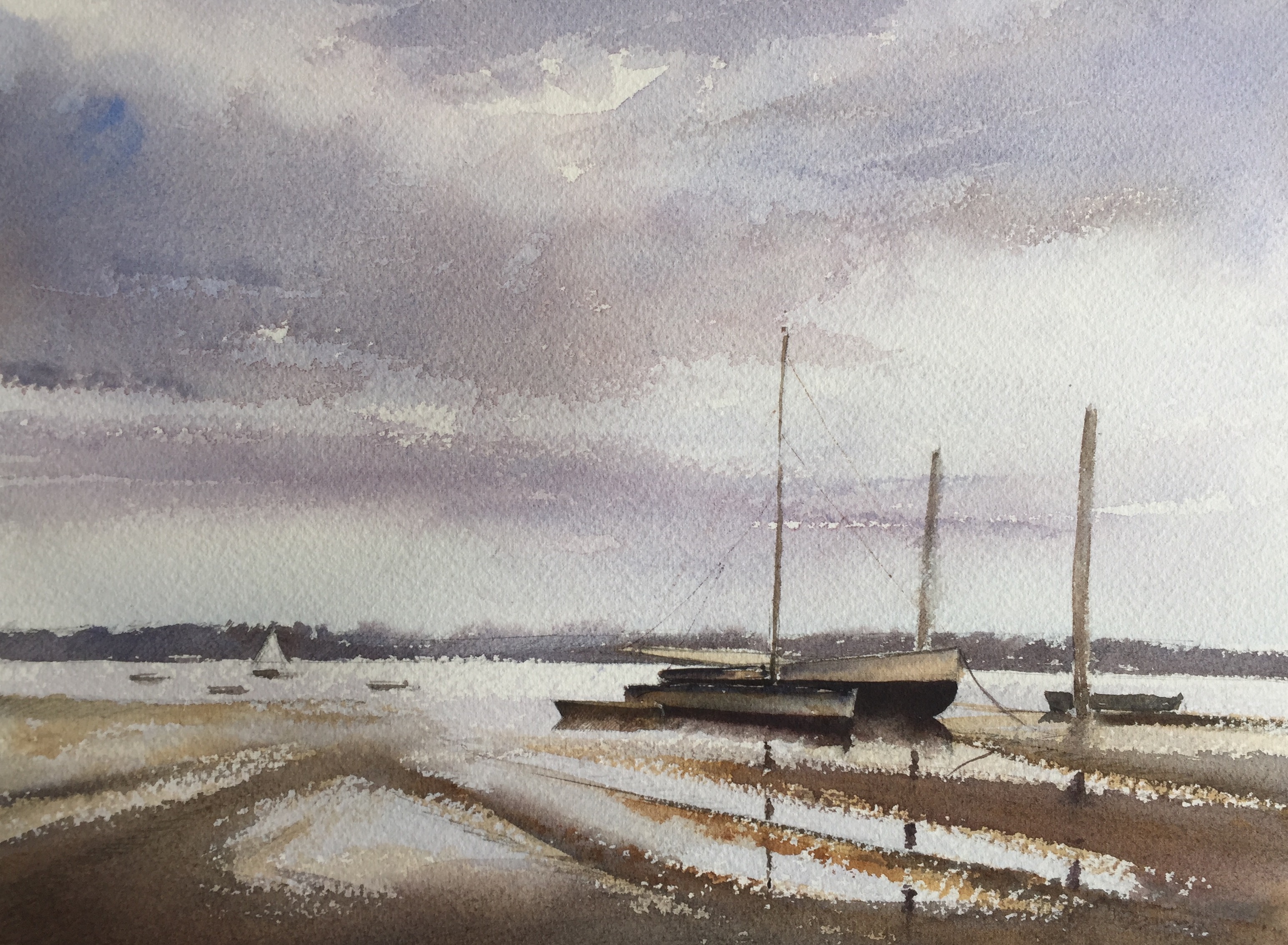 After 'End of the Hard. Pin Mill' by Edward Seago - take one...