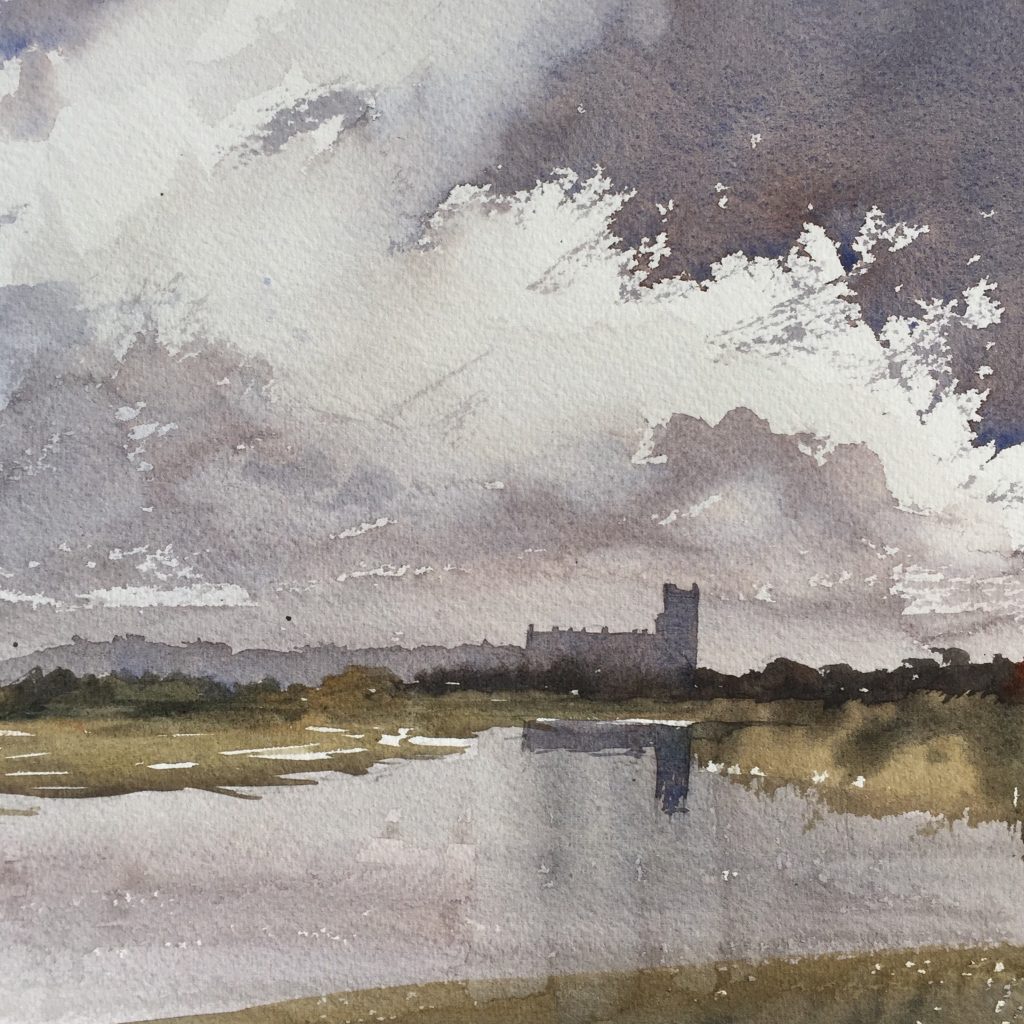 After Edward Wesson - view of Blythborough Church, Suffolk