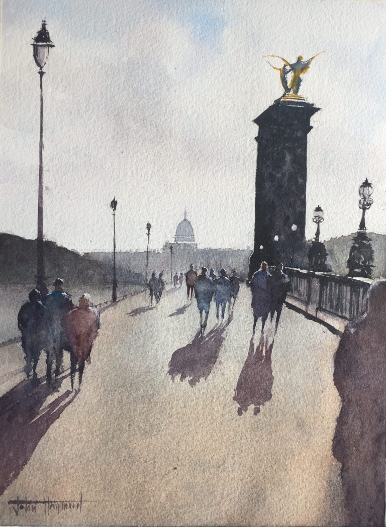 A sunlit Pont Alexandre III, Paris