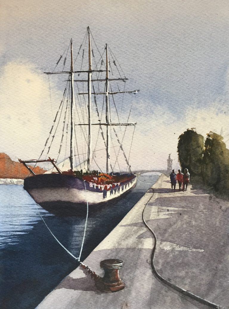 Moored on the Seine, Paris